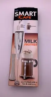 NIB SMART CAFE Milk Frother Hot & Cold Drinks AA Battery Power Whisk Cappuccino