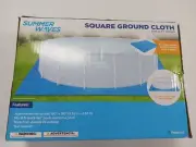 Summer Waves Polygroup® Square Ground Cloth for 15ft Pools - NEW