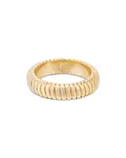 Ettika Twisted Flex Ring in 18K Gold Plated