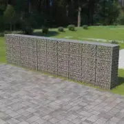 NNEVL Gabion Wall with Covers Galvanised Steel 600x50x150 cm