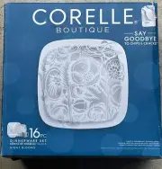 Corelle Night Blooms 16-Piece Dinnerware Set NEW/SEALED. RARE/HTF Set!