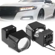 2X 1.5'' Headlight Mini Bi LED Projector Lens Hi/Lo 80W 6000K Retrofit Universal