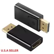 New Display Port to HDMI Male Female Adapter Converter DisplayPort DP to HDMI