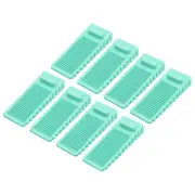 12 Pcs 1.57" TPR Non-Slip Door Stoppers for Bottom Door Stop Wedge, Green