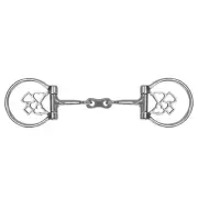 Gambler Stainless Steel D-Ring Dogbone Snaffle Bit