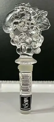 Mikasa Austrian Crystal Grape Wine Bottle Stopper Fruit Collection