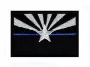 VELCRO® BRAND Fastener Morale HOOK PATCH Arizona Thin Blue Line 3x2"