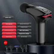 GGP Black Fitness Muscle Relief Gun Mini, Cold Pack, Led Display