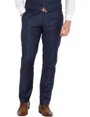 [Ferrari Formalwear] Tailored Fit Navy Trousers