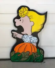 SALLY ~ PEANUTS Great Pumpkin ~ HALLOWEEN LAWN ART ~ YARD DECOR