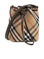 Burberry Mini Check Bucket Bag
