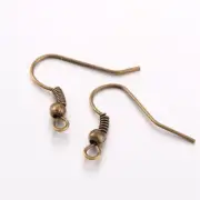 Earring Hooks DIY Jewellery Making / Findings Antique Bronze 300pcs