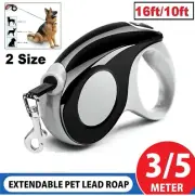 Retractable Dog Lead Tape Walk Extendable Pet Leash Training Lockable Heavy Duty