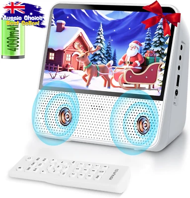 DVD Player 7" Screen Bluetooth USB TV Sync All Region Rechargeable Battery