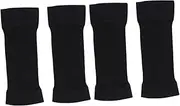 Vaguelly 2 Pairs Scar Covering Sleeves Beads Arm Warmers Hand Muffs for Men Arm Fat Gym Gloves Arms Slimming Sleeves Anti Swelling Gloves Compression Arm Shaper Arm Weights for Women Black