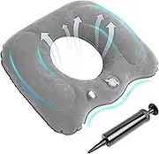 Inflatable Seat Cushion, Orthopaedic Seat Cushion, Inflatable Cushion, Doughnut Cushion, Hemorrhoid Cushion for Coccyx Cushion, Portable Ergonomic Seat Cushion for Office Chairs, Wheelchairs, Travel