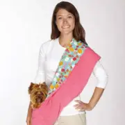 Zack & Zoey Fruit Frenzy Print Reversible Sling Pet Dog Cat Hands Free Carrier