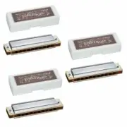 Tombo Folk Blues Mk II Harmonica 3-Pack Made in Japan Keys C G E
