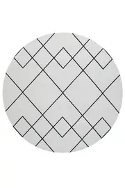 Diego Geometric Round Rug