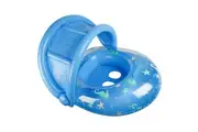 Airtime Sealife 90cm Canopy Float Pool Beach Inflatable Raft Baby Toddler Blue