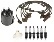 ACDelco Ignition Kit Distributor Rotor Cap Wire & Spark Plugs For GMC Oldsmobile