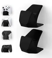 PlayVital 2 Pack Universal Game Controller Stand for ps5/4, Xbox Series X/S, Xbox One, Switch Pro Controllers, Anti-Slip Base, Display Holder, Solid Black