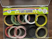 NEW BOX FUN WIRE TONER Crafts Kit MIXED COLOR 10-ROLL USA JEWELRY BEADS CLAY SET