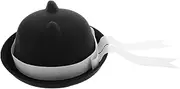 [Healeved] Charming Bow Beret Cat Accessories for Costume Victorian Top Hat Western Hats for Women Black