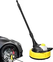 Pressure Washer, Pressure surfase Cleaner Attachment, High Pressure Rotating Flat Cleaner Attachment, Long Handle Rotary Brush for Paving, Yards, Driveways, Homes, Roads