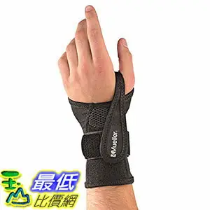 [106美國直購] Mueller 護腕 Sports Medicine Adjustable Wrist Brace, Black, Small/Medium