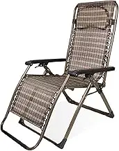 Zero Gravity Lounge Chair, Oversized Mesh Back Zero Gravity Reclining Extra Wide Patio Chairs, XL Padded Seat Folding Patio Lounge Chair for Poolside Backyard/Lawn Lounge Chair (Color : B) Comfortable