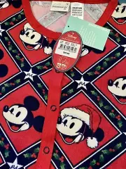 Peter Alexander jnr Mickey Mouse Christmas PJ Size 12 pyjamas Kid One-piece