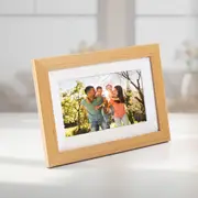 Smart Digital Frame Touch Screen White Oak 7Inch
