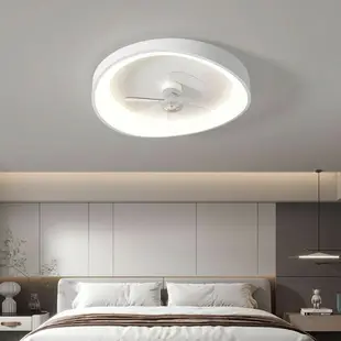 吸頂風扇燈2022年新款臥室餐廳兒童房家用隱形電扇燈吊扇燈一體燈