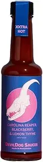 DevilDog Sauces Carolina Reaper, Blackberry & Lemon Thyme XXTRA Hot Chilli Sauce 150ml, Vegan Friendly, Gluten Free, All Natural Ingredients