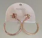 Mimco Enliven Large Hoop Earrings In Rose Gold RRP$79.95