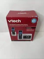 Vtech LS6125-2 Dect6.0 Anwsering System With 2 Cordless Handsets New Sealed