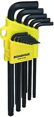 13 PIECE BALL END SAE HEX KEY WRENCH SET .050-3/8" BONDHUS #10937 - NEW!