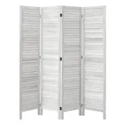 Oikiture 4 Panel Room Divider Privacy Screen White