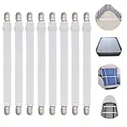 Adjustable Bed Sheet Straps Suspenders Elastic Sheet Fasteners Grippers