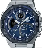 Casio Silver Mens Analogue-Digital Watch Edifice ECB-950DB-2AEF