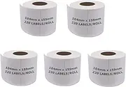 AZNPAC 5 Rolls Dymo Compatible S0904980 Shipping Labels 4 x 6 Dymo 4XL Postage 1744907 (220 Labels Per Roll) 104mm x 159mm SD0904980
