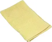 UCHINO Royal Crest 9003G617 Y Universal Color Guest Towel, Antibacterial and Odor Resistant, 11.4 x 18.1 inches (29 x 46 cm), Yellow