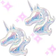 67 Inch Huge Holographic Unicorn Balloon – Giant Mylar Balloon for Birthday Party Decorations, Unicorn Party Supplies for Girls