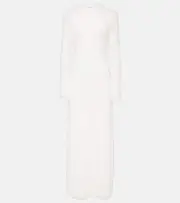 [Proenza Schouler] Proenza Schouler Lara cutout bouclé maxi dress AU 8 white