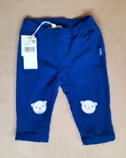 Pumpkin Patch Royal Blue Baby Jeans Pants Corduroy 3 - 6 Months 00 Teddy Face