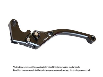Honda CBR600RR 2003-2006 Vortex V3 2.0 Clutch Lever Long Black LVC600