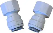John Guest Female 1/2" BSP to 12mm Push Fit Water Adaptor **(2 Pack)**