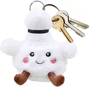 Stuffy Key Chain,Cute Badminton Decorative Doll Keyring | Plush Toy Key Chain For Backpacks, Cartoon Bag Pendant For Kids, Adults