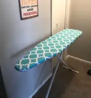 Deluxe Replacement Ironing Board Cover & Pad Concord Turquoise Scorch Resistant